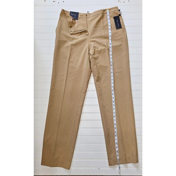 Tommy Hilfiger solid relaxed trouser women's size 8 camel - Picture 2 of 6